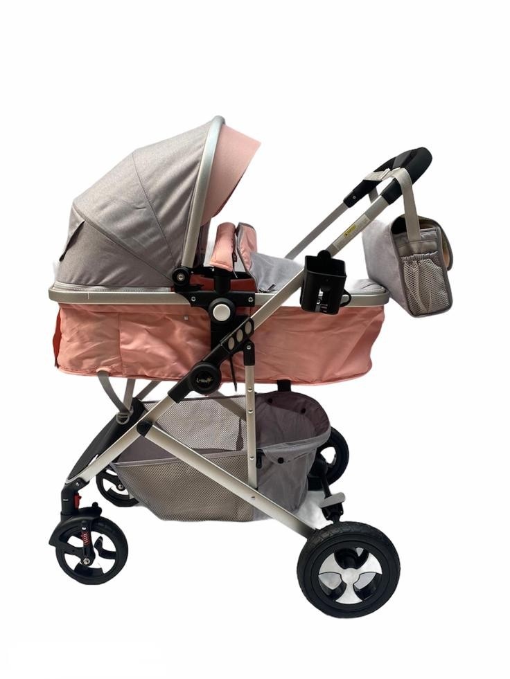 Carucior 2 in 1 transformabil landou-sport, 808 Roz - 2 | YEO