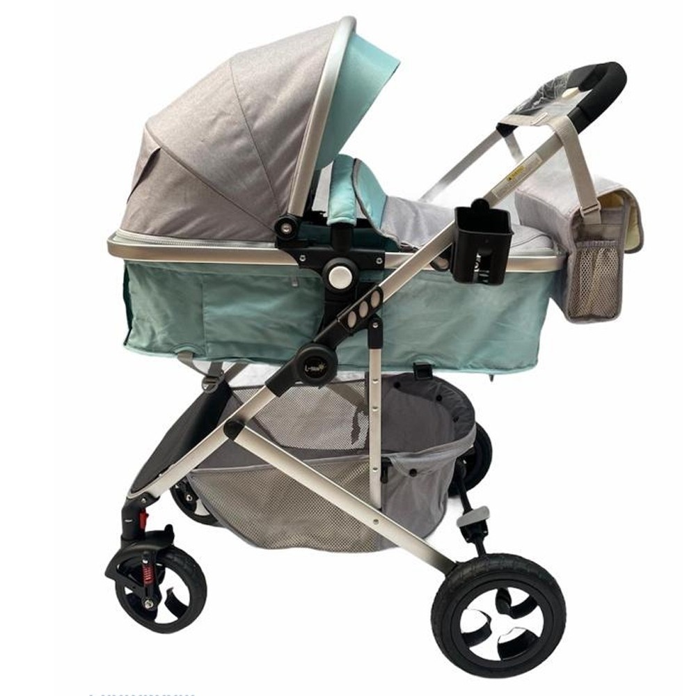 Carucior 2 in 1 transformabil landou-sport, 808 Verde - Gri - 2 | YEO