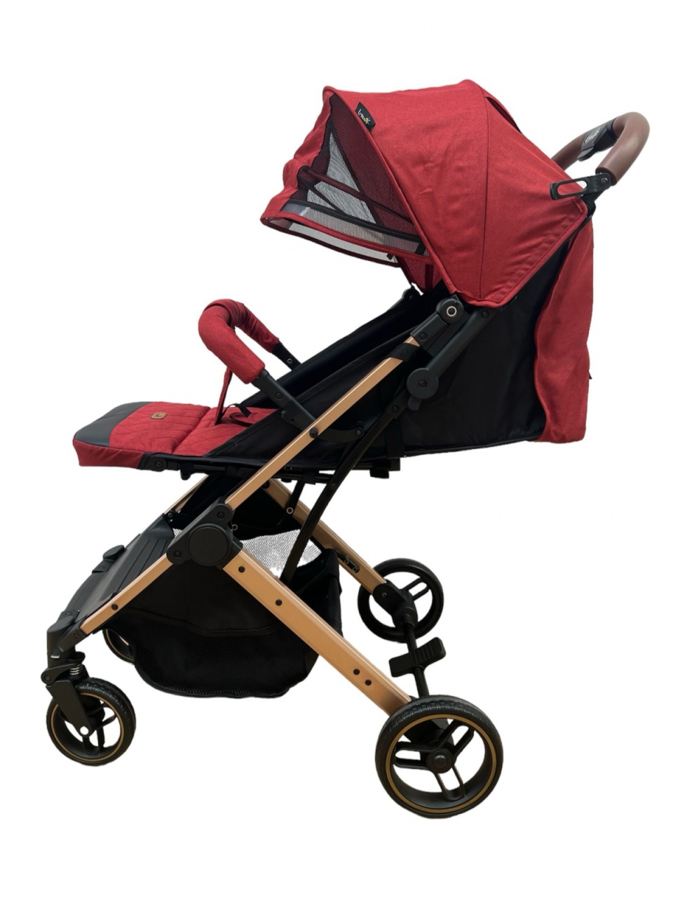 Carucior sport pliabil, tip troller, cu suspensii si husa picioare, C9 rosu - 1 | YEO