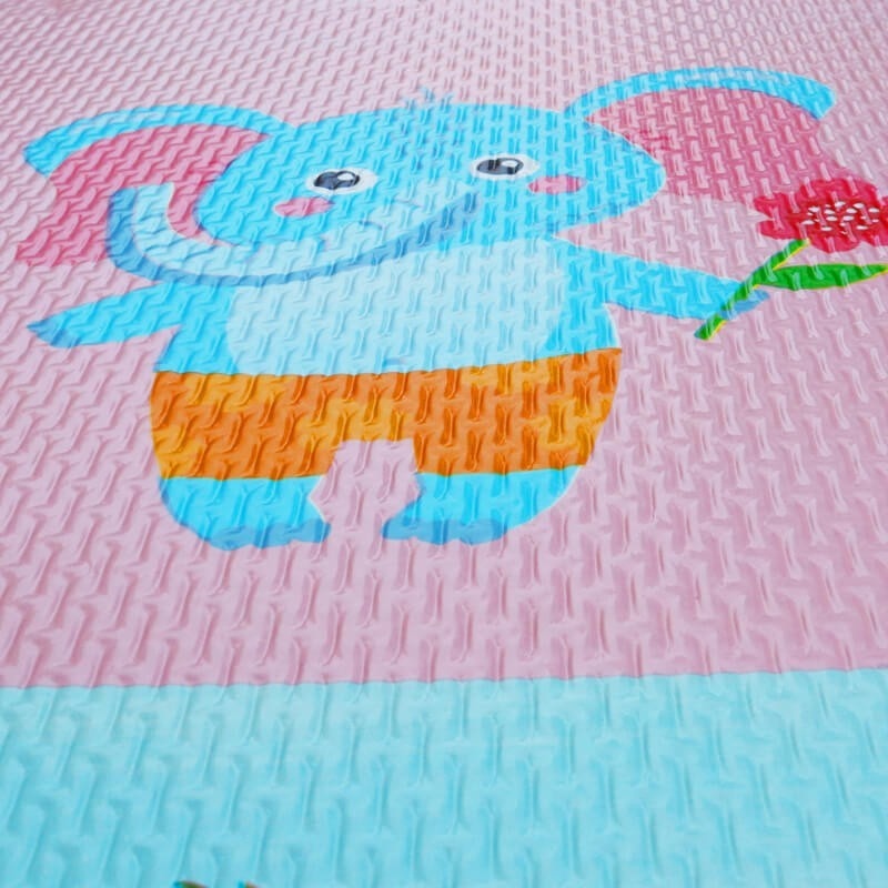 Covor puzzle EVA piese mari - Cifre si animale - 3 | YEO