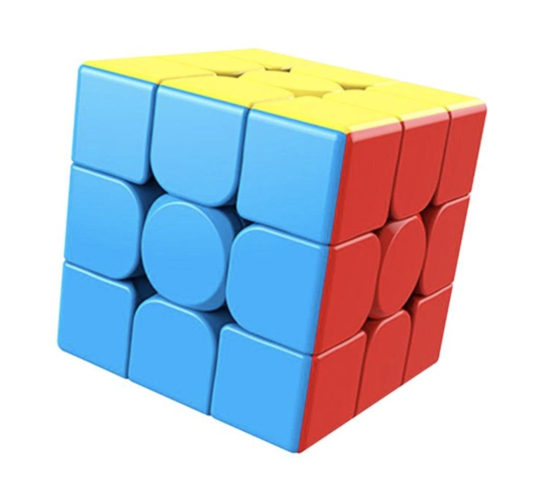 Cub mecanic 3x3x3 antistres, multicolor, Moyu, Stickerless, de viteza, Speedcube