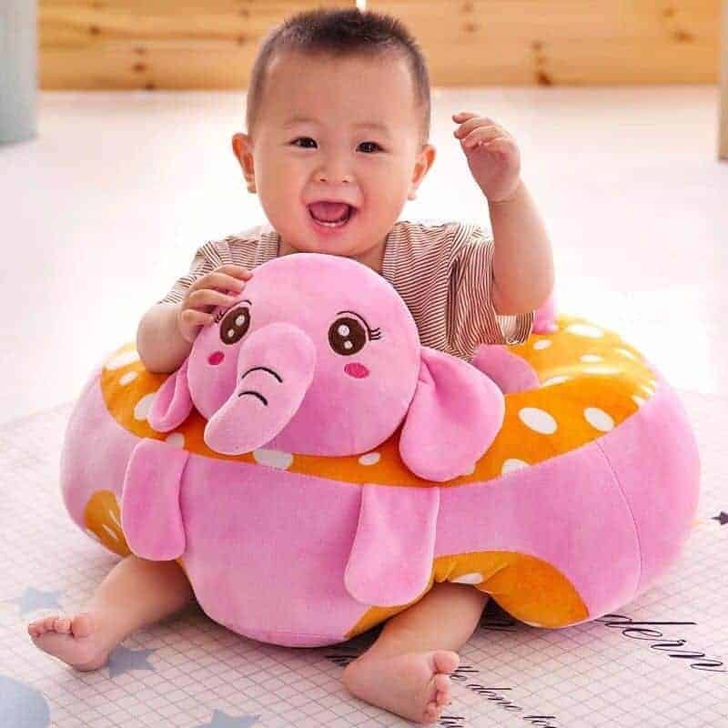 Fotoliu Bebe Elefantel invat sa stau in fundulet, 45 cm, din plus - 2 | YEO