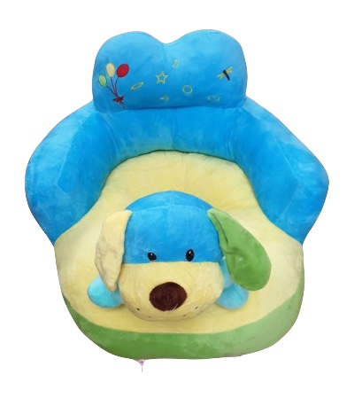 Fotoliu maxi bebe din plus cu spatar - Catelus, bleu