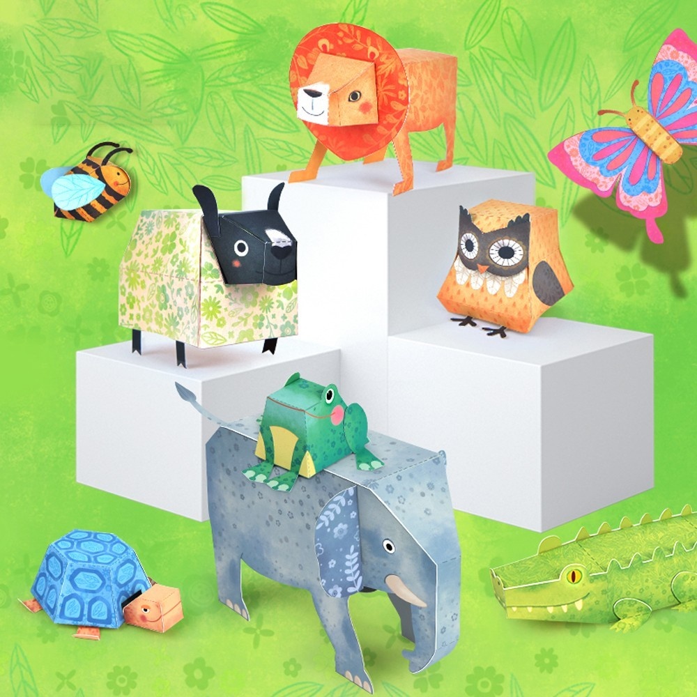 Joc de creatie Origami cu 10 animale - 1 | YEO