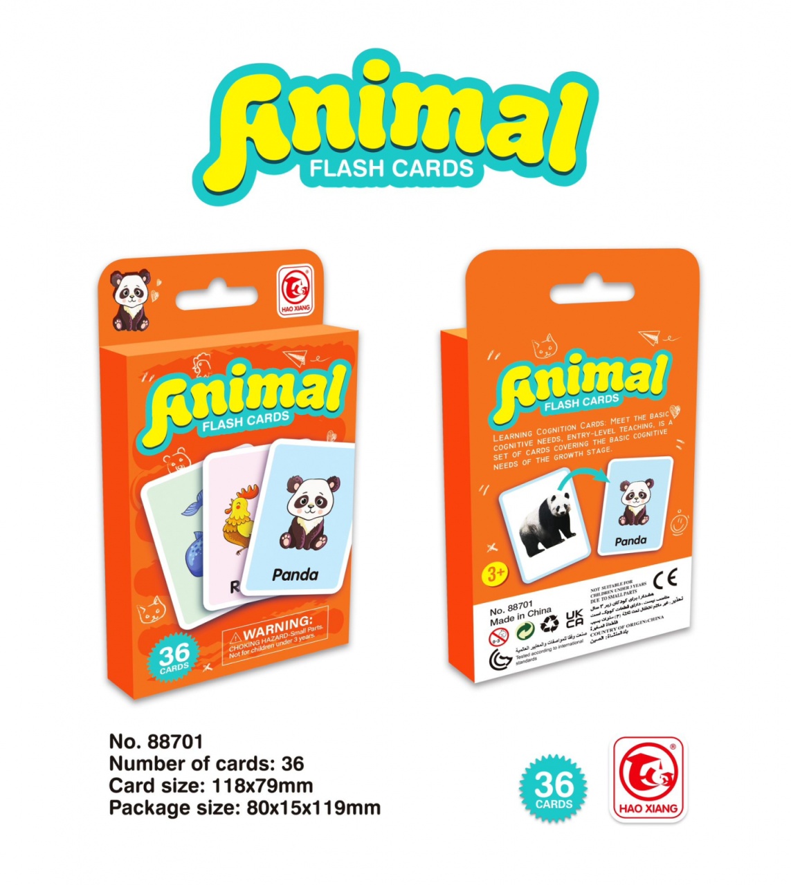 Joc educativ 36 de Carduri cognitive - 4 | YEO