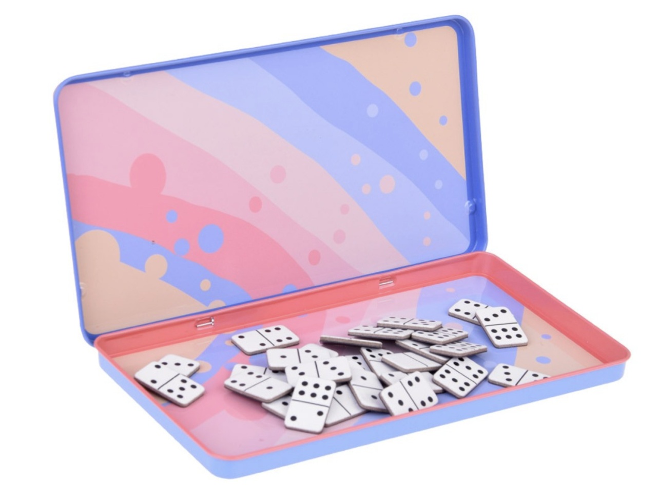 Joc magnetic in cutie metalica Domino - 1 | YEO