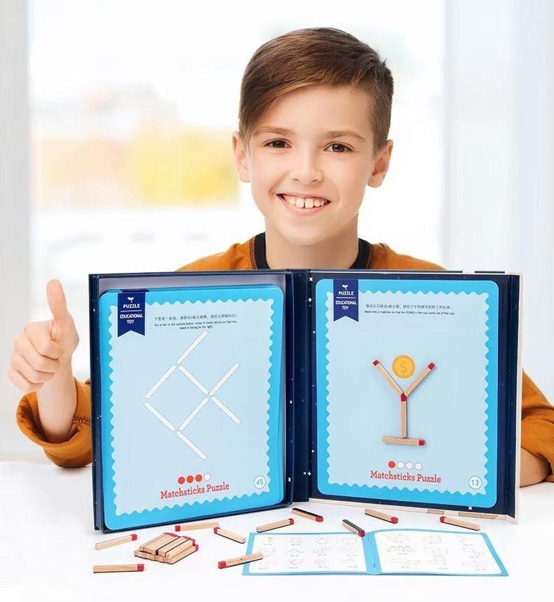 Joc Montessori de logica si matematica - Betele de chibrituri magnetice - 1 | YEO