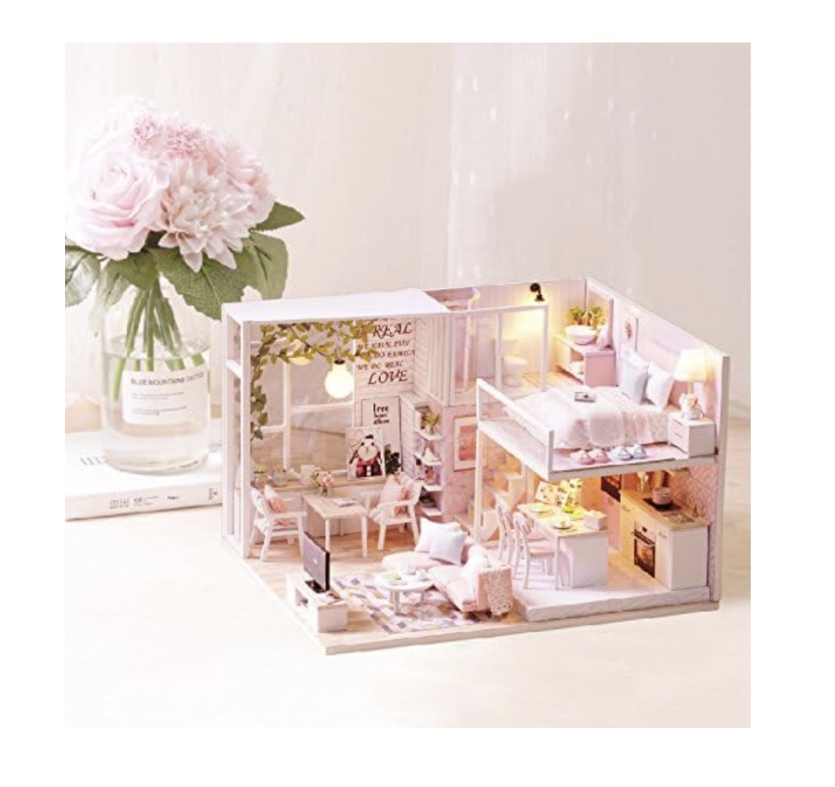 Macheta DIY mobilier casuta papusi Apartament Dream Loft scara 1:24 - 1 | YEO