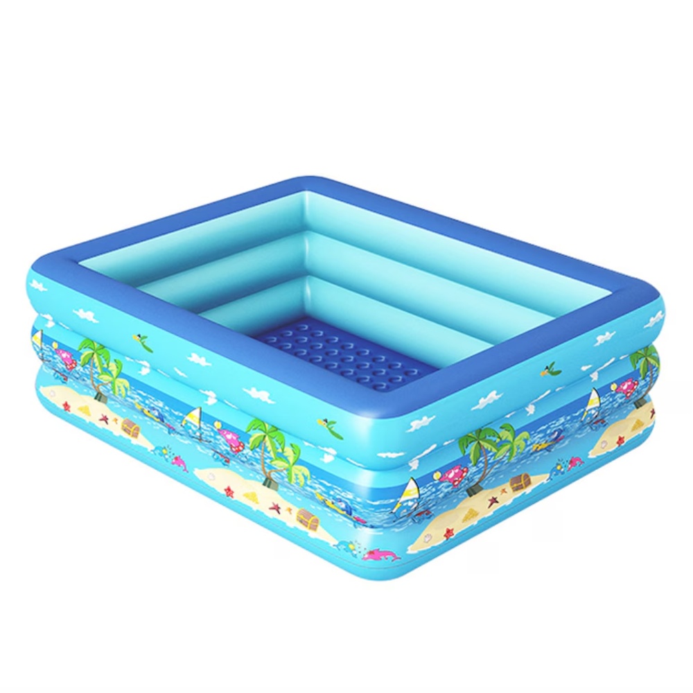 Piscina gonflabila cu podea gonflabila, dreptunghiulara 180 x 135 x 55 cm - 1 | YEO