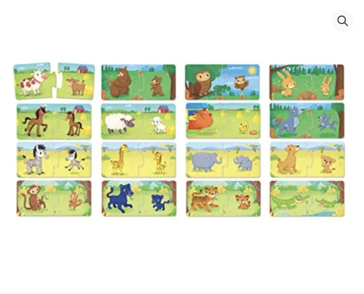 Puzzle Duo Mama si Puiul, cu 32 piese mari - 2 | YEO