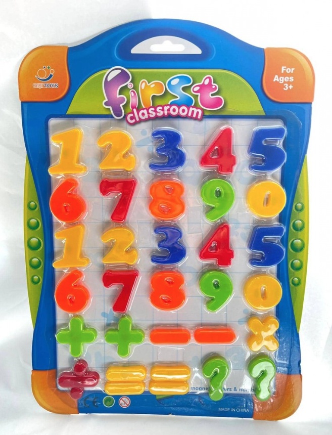 Set 30 cifre si semne matematice magnetice, din plastic, 4 cm - 3 | YEO