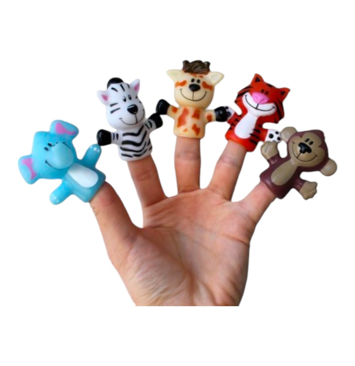 Set 5 figurine Mascote pentru degete, Finger Puppet Animale Salbatice - 3 | YEO