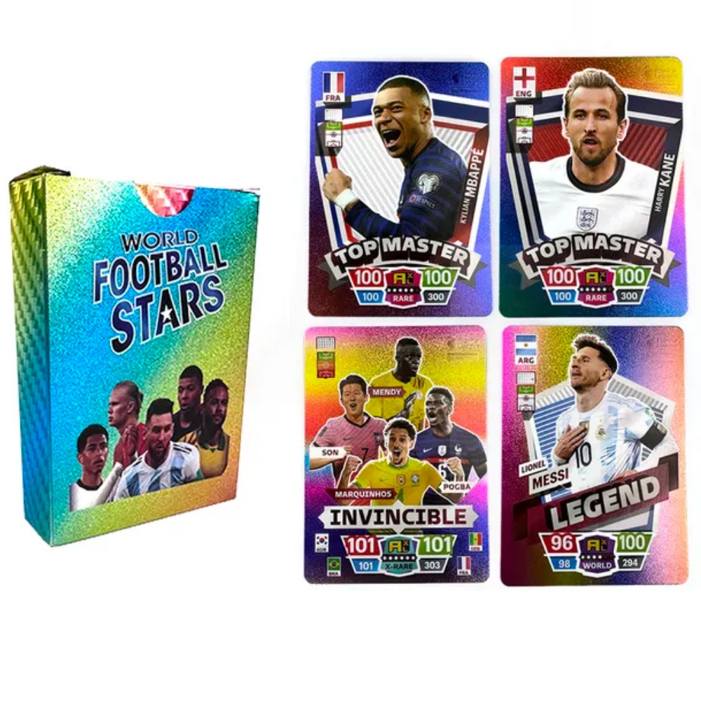 Set 55 cartonase multicolor golden Fotbalisti - World Football Stars - 3 | YEO