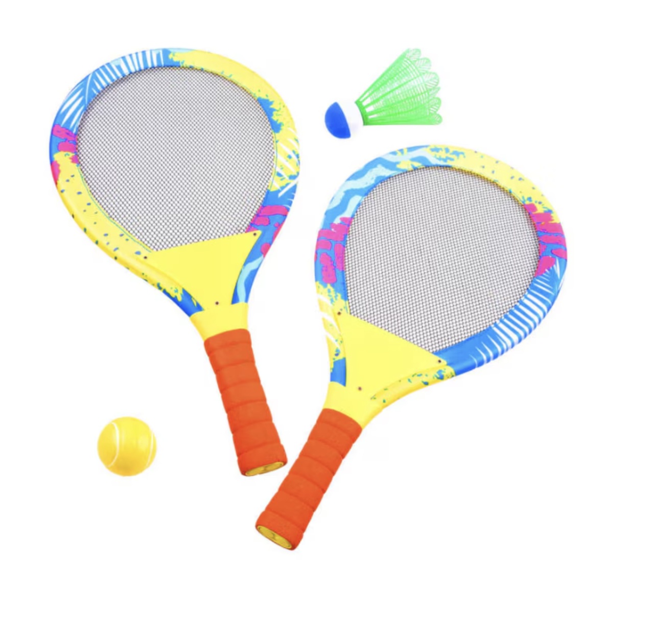 Set rachete badminton cu minge si fluturas - 1 | YEO