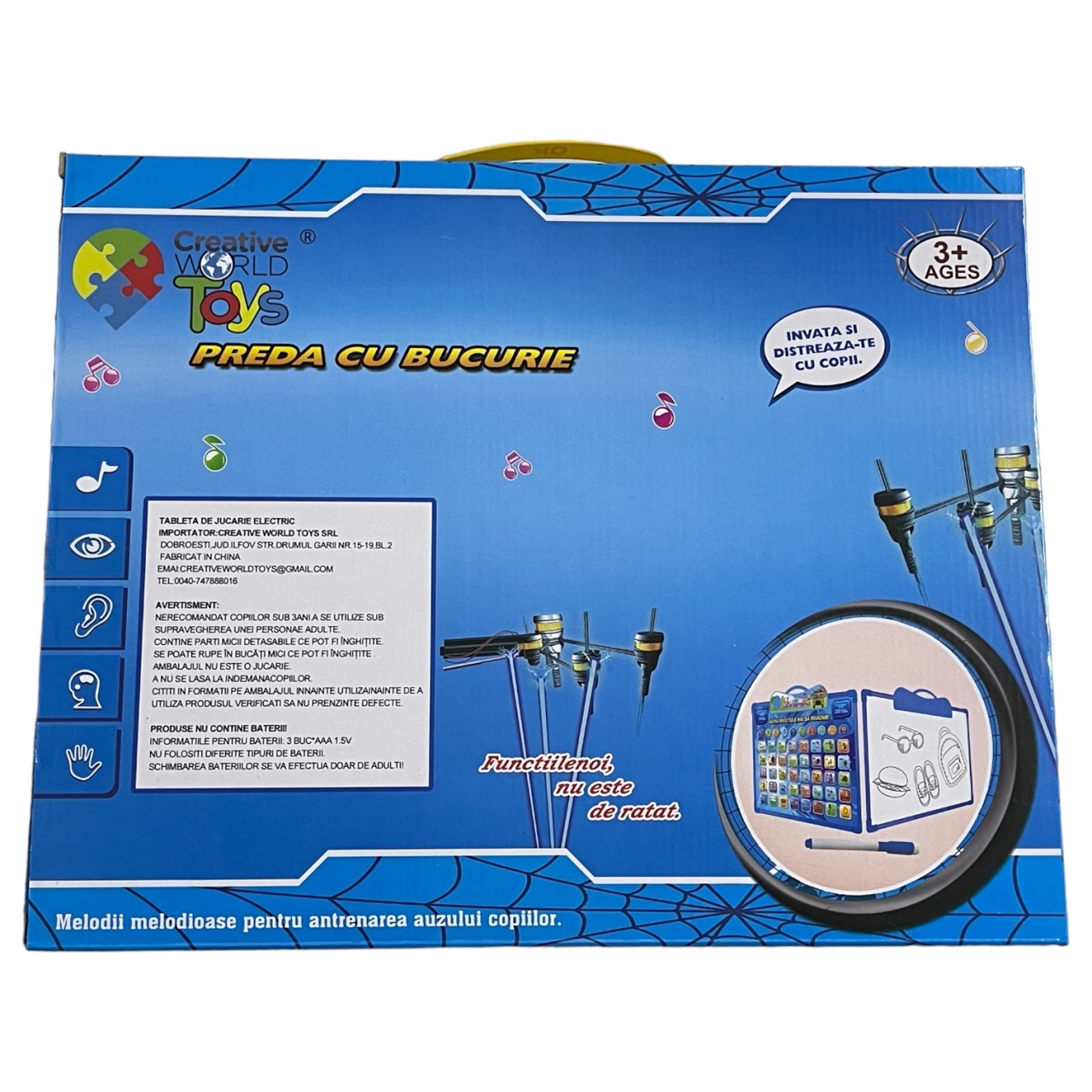 Tableta educativa 2 in 1 in limba romana cu tabla de scris - 2 | YEO