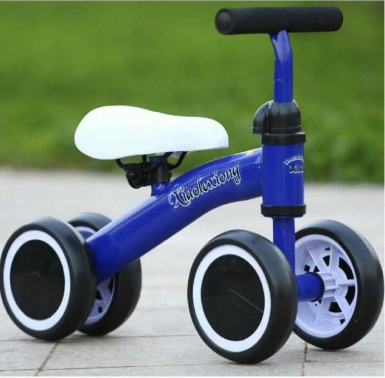 Bicicleta mini cu 4 roti, fara pedale, 1-3 ani, B04 Albastru - 1 | YEO