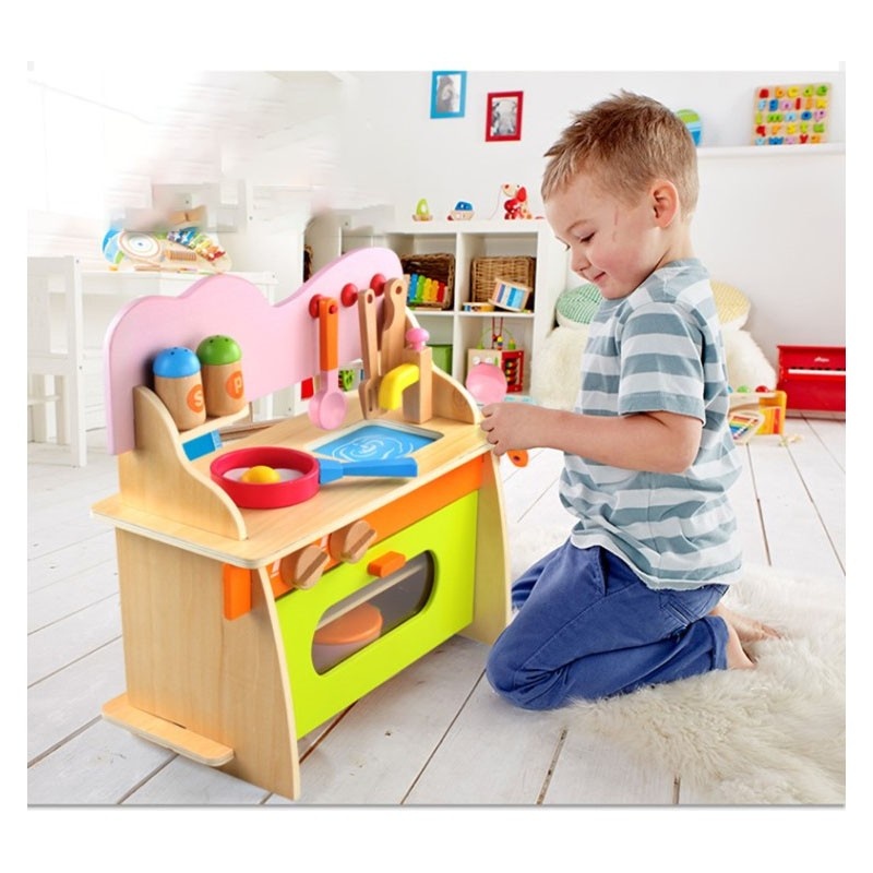 Bucatarie din lemn cu accesorii Kitchenette - 3 | YEO