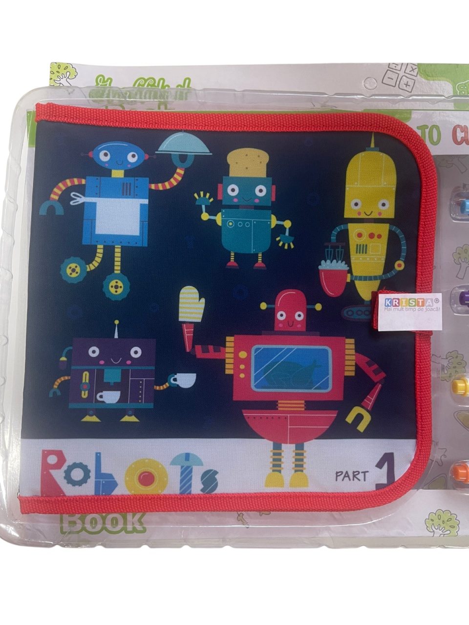 Carte de colorat cu 6 pagini, reutilizabila, cu carioci, rezistenta la apa - 2 | YEO