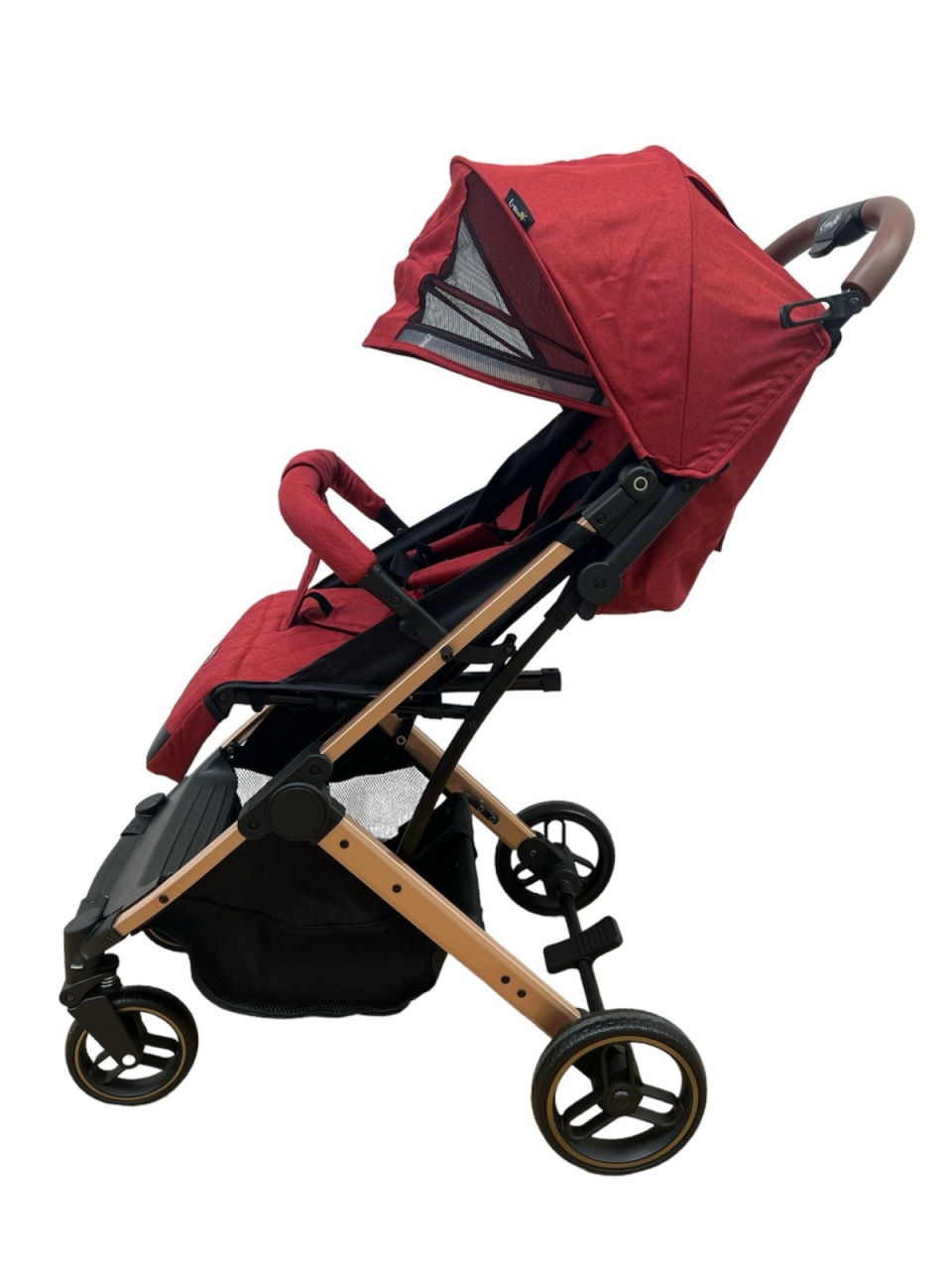 Carucior sport pliabil, tip troller, cu suspensii si husa picioare, C9 rosu - 2 | YEO
