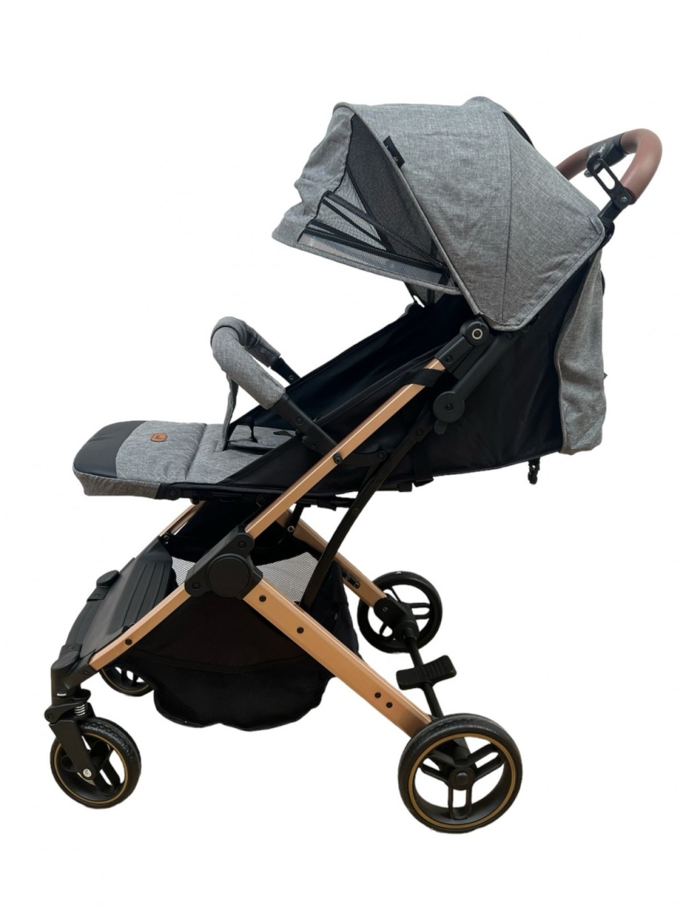 Carucior sport pliabil, tip troller, cu suspensii si husa picioare, C9 gri - 1 | YEO