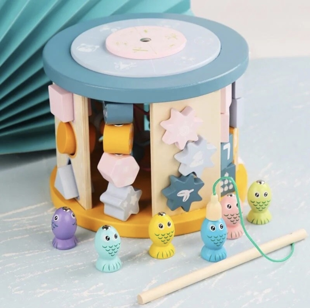 Cub Activitati Educativ Montessori 13 in 1, din lemn - 4 | YEO