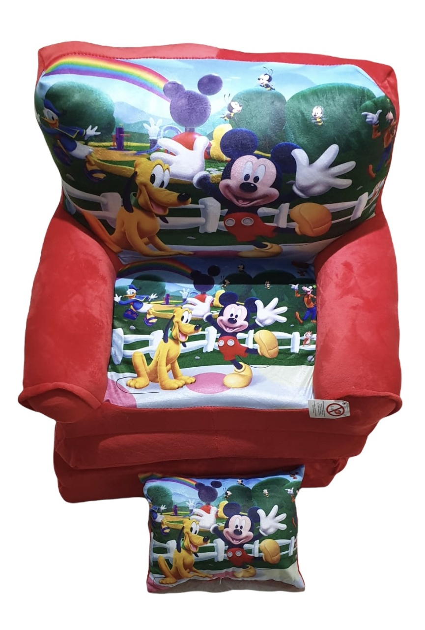 Fotoliu si perna Clubul lui Mickey Mouse, cu 3 placi, Extensibil la 115 cm - 1 | YEO