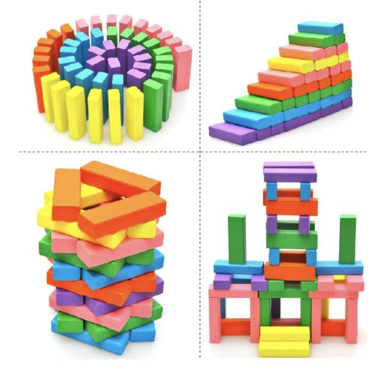 Joc Blocuri Tip Jenga Mare Color - 5 | YEO