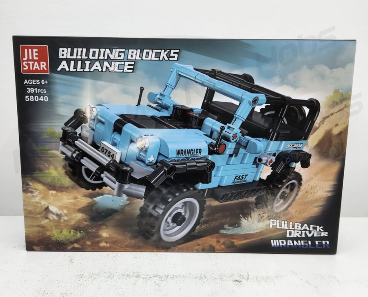 Joc de constructie Masina de offroad albastra 58040, 391 piese - 3 | YEO