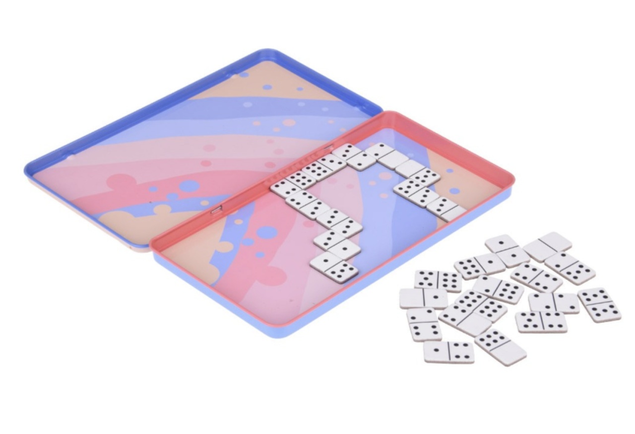 Joc magnetic in cutie metalica Domino - 3 | YEO