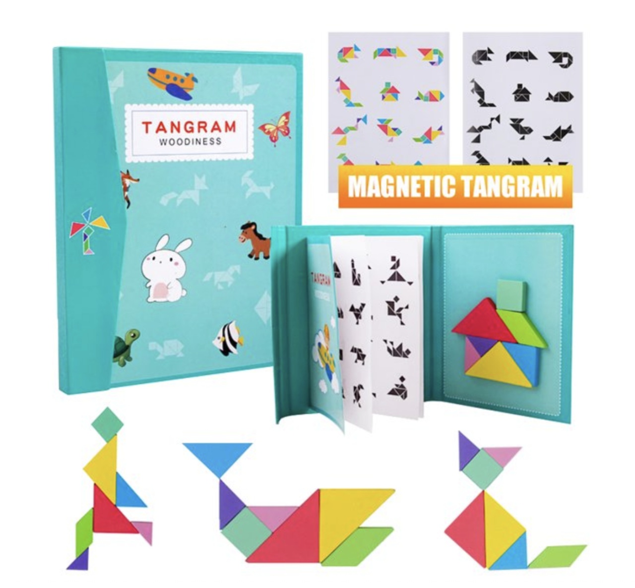 Joc Montessori, Tangram Magnetic - 1 | YEO