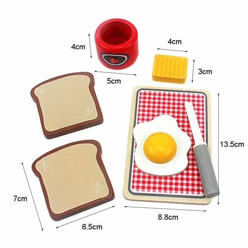 Jucarie din lemn Toaster, prajitor de paine, alb - 2 | YEO