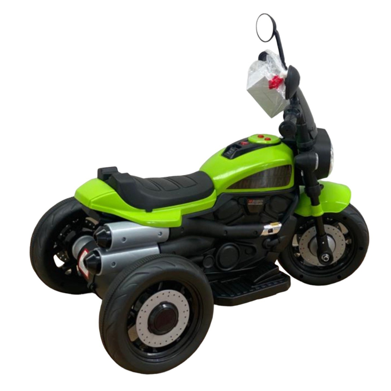 Motocicleta electrica copii 618V, acumulator 6V, 1 motor, cu sunete si lumini, verde - 2 | YEO