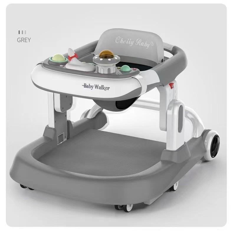 Premergator si Antemergator reglabil pe inaltime, cu roti de silicon, 932, gri - 1 | YEO