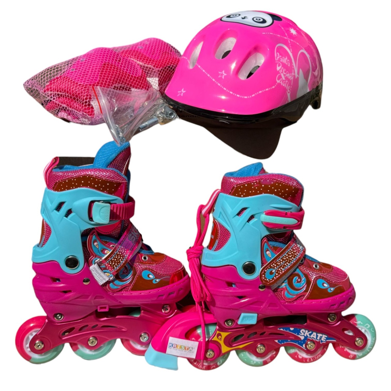 Role copii MY-918TDS, 31-34 roz S, 4 roti, 3 in 1, cu accesorii de protectie, masuri reglabile - 1 | YEO