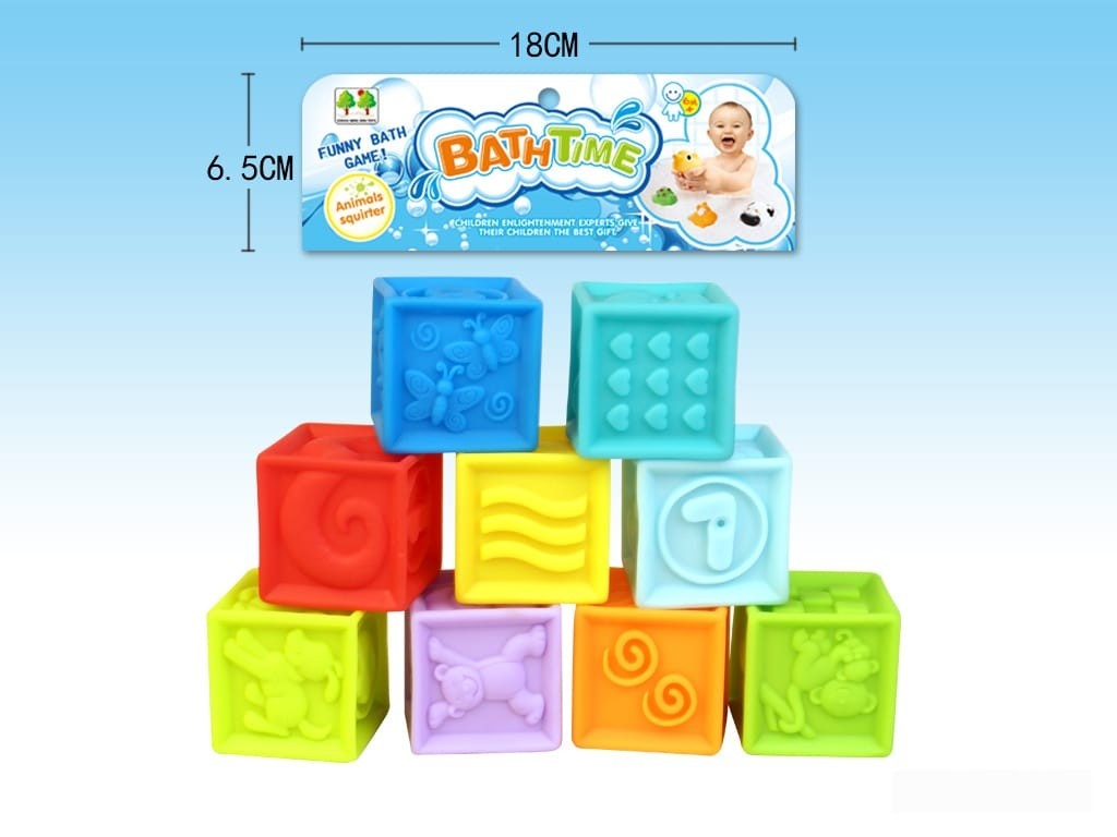 Set 9 Cuburi senzoriale Moi, pentru dentitie sau baita - 1 | YEO