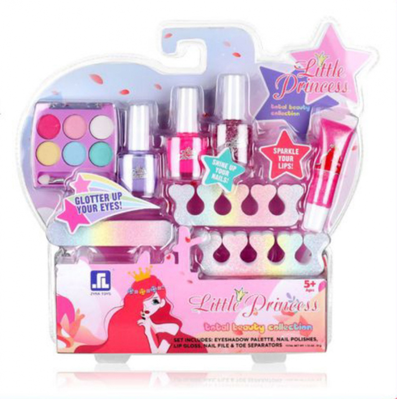 Set de machiaj si manichiura unghii, Little Princess Total Beauty Collection cu 8 piese - 1 | YEO