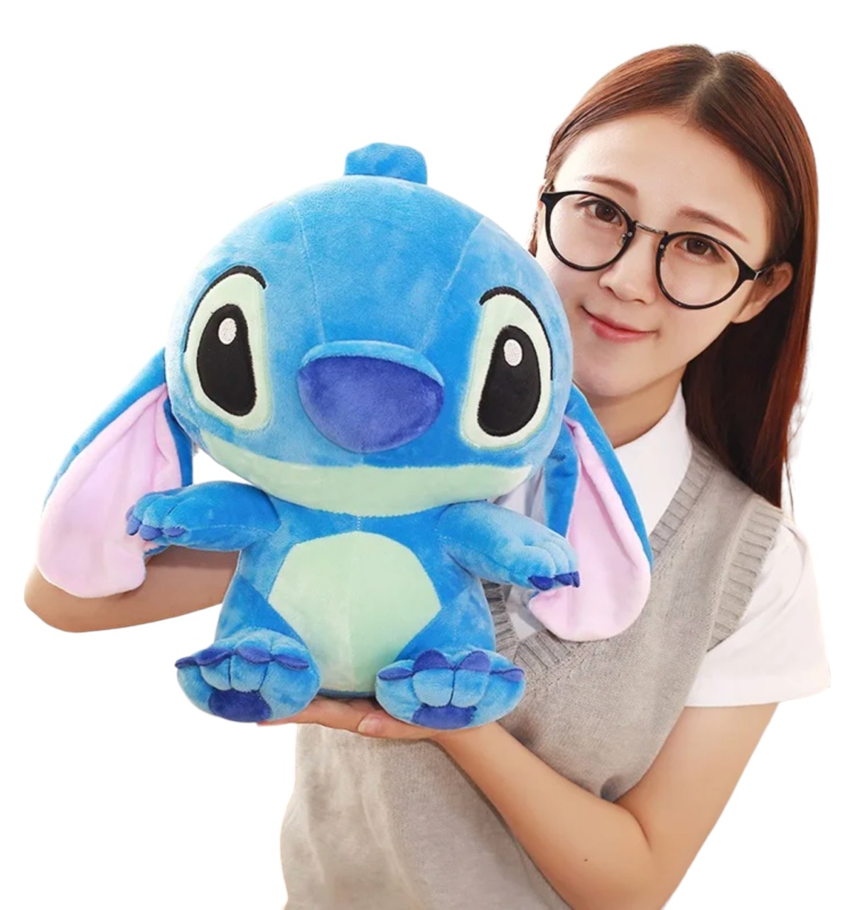 Set doua mascote din plus Stitch si Angel 45 cm - 2 | YEO