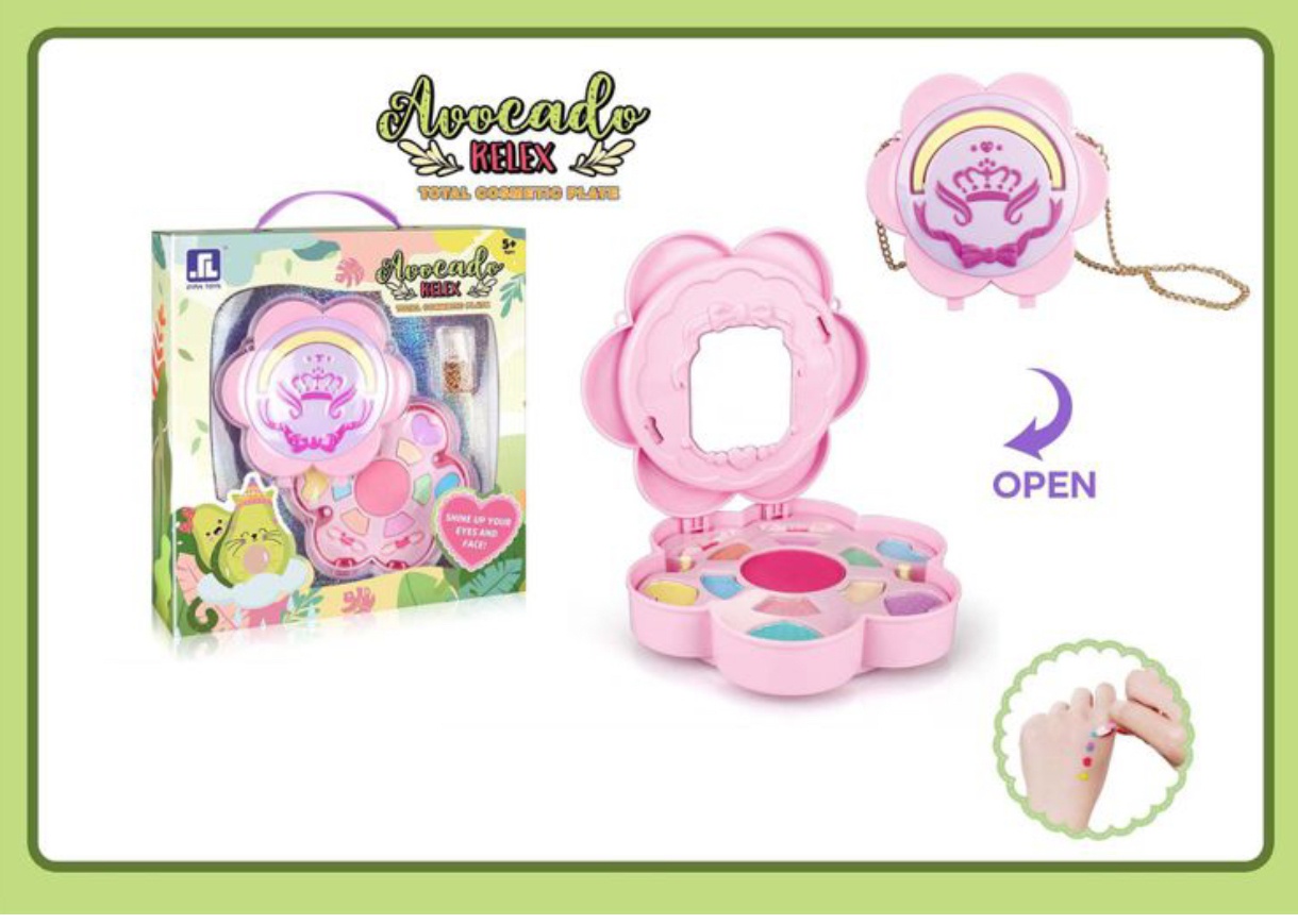Set Machiaj Paleta cu 11 farduri si oglinda, in forma de floare - 2 | YEO