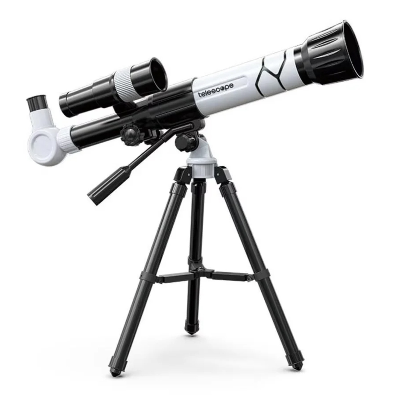 Telescop cu Trepied, Zoom 40x, IPX4, Plastic și Sticlă FMC, Alb