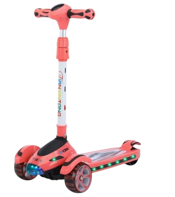 Trotineta Scooter Premium pentru Copii 698 cu Design Avion, rosu