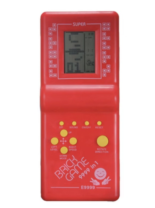 Joc Tetris Electric – Consola portabila cu ecran LCD, rosu