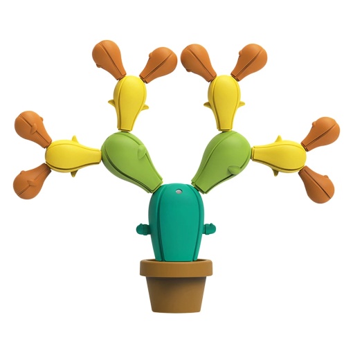 Joc de indemanare Cactusul in echilibru, puzzle 18 piese
