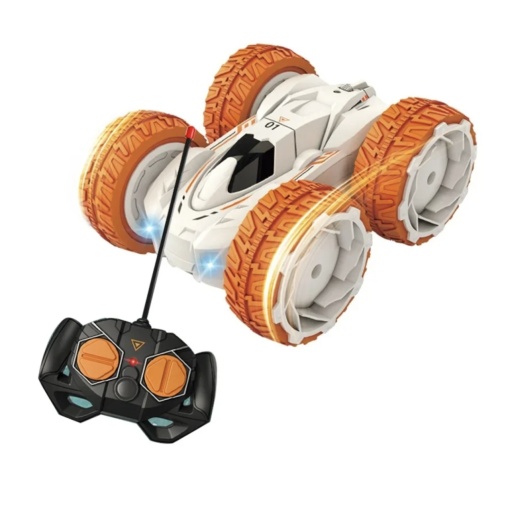 Masinuta acrobatica Flat cu telecomanda si lumini – rotire 360°