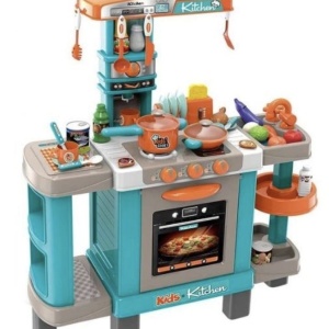 Bucatarie completa cu 39 accesorii, sunete si lumini, Little Chef 008-938A, verde - Img 1