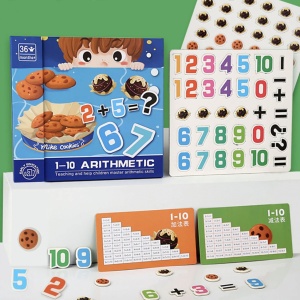 Carte magnetica asocieri matematice – Aritmetica cu prajiturele de la 1 - 10 - Img 2