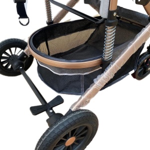 Carucior 2 in 1, reversibil, cu suspensii, T7 albastru - L-Sun - Img 13