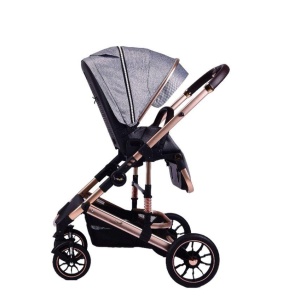 Carucior 2 in 1 transformabil, reversibil, pliabil, F3 Luxury Grey - Img 9