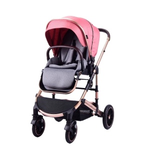 Carucior 2 in 1 transformabil, reversibil, pliabil, F3 Luxury Red - Img 6