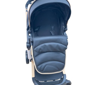 Carucior 2 in 1cu maner reversibil, transformabil landou-sport, 518 Negru - Img 4