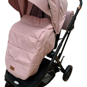 Carucior reversibil pliabil, cu husa picioare, 0-36 luni, C7 Roz - Img 5
